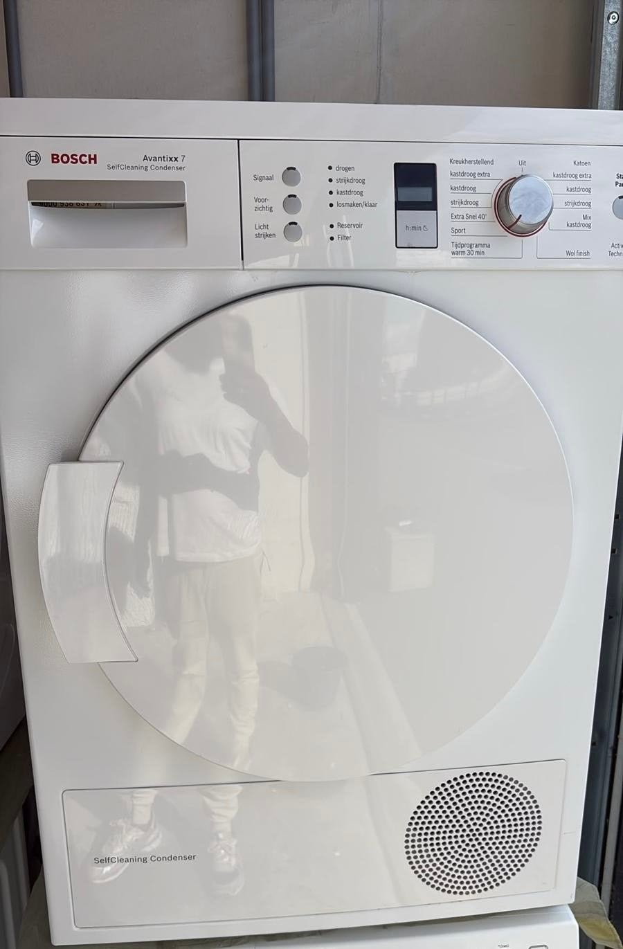 Bosch Avantixx 7 SelfCleaning Condenser Droger, Ophalen, 6 tot 8 kg, Gebruikt, Voorlader