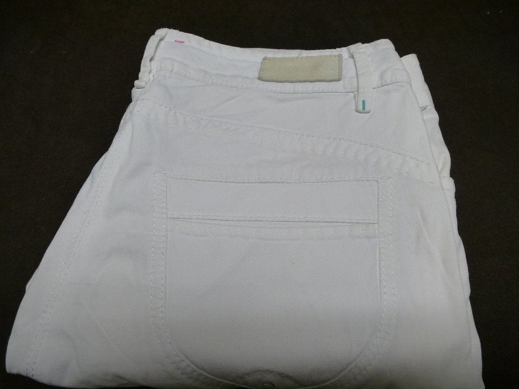 Witte damesbroek van het luxe modemerk Marc Cain | z.g.a.n., Marc Cain, Wit, Ophalen of Verzenden, Zo goed als nieuw