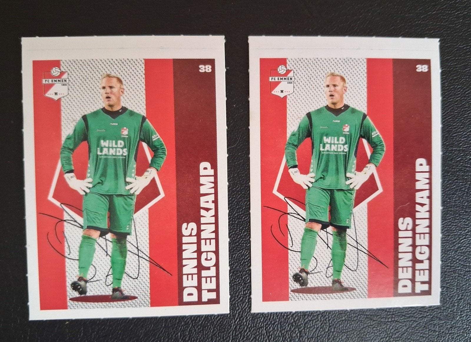 FC Emmen stickers - Dennis Telgenkamp, Verzamelen, Stickers, Ophalen of Verzenden, Nieuw, Sport