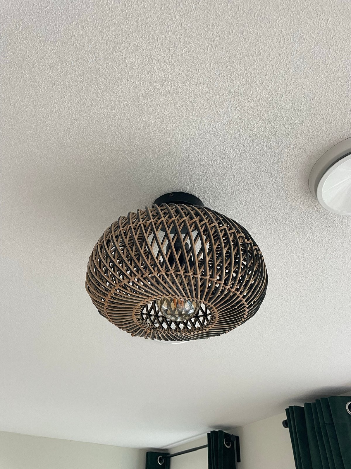 Rotan plafondlamp - Boheemse stijl, Bohemian, Overige merken, Natuurlijk materiaal, Zo goed als nieuw