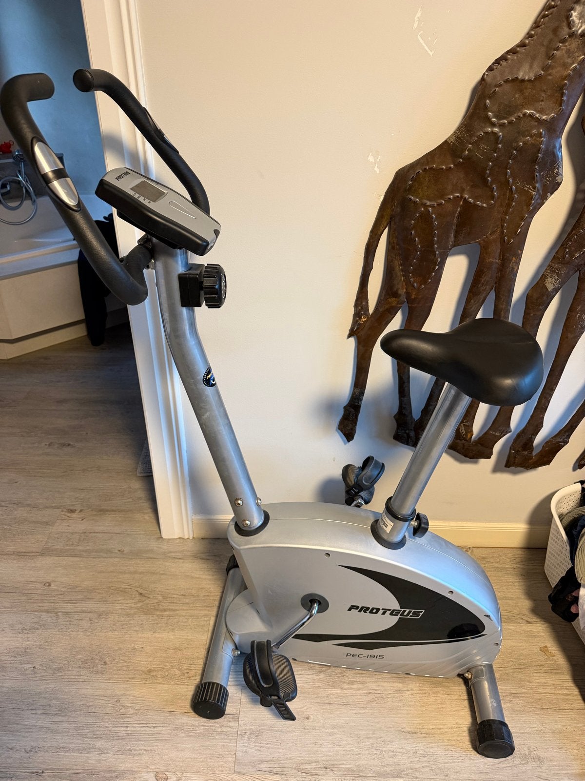 Proteus PEC-1915 Hometrainer, Sport en Fitness, Ophalen, Zo goed als nieuw, Metaal, Benen