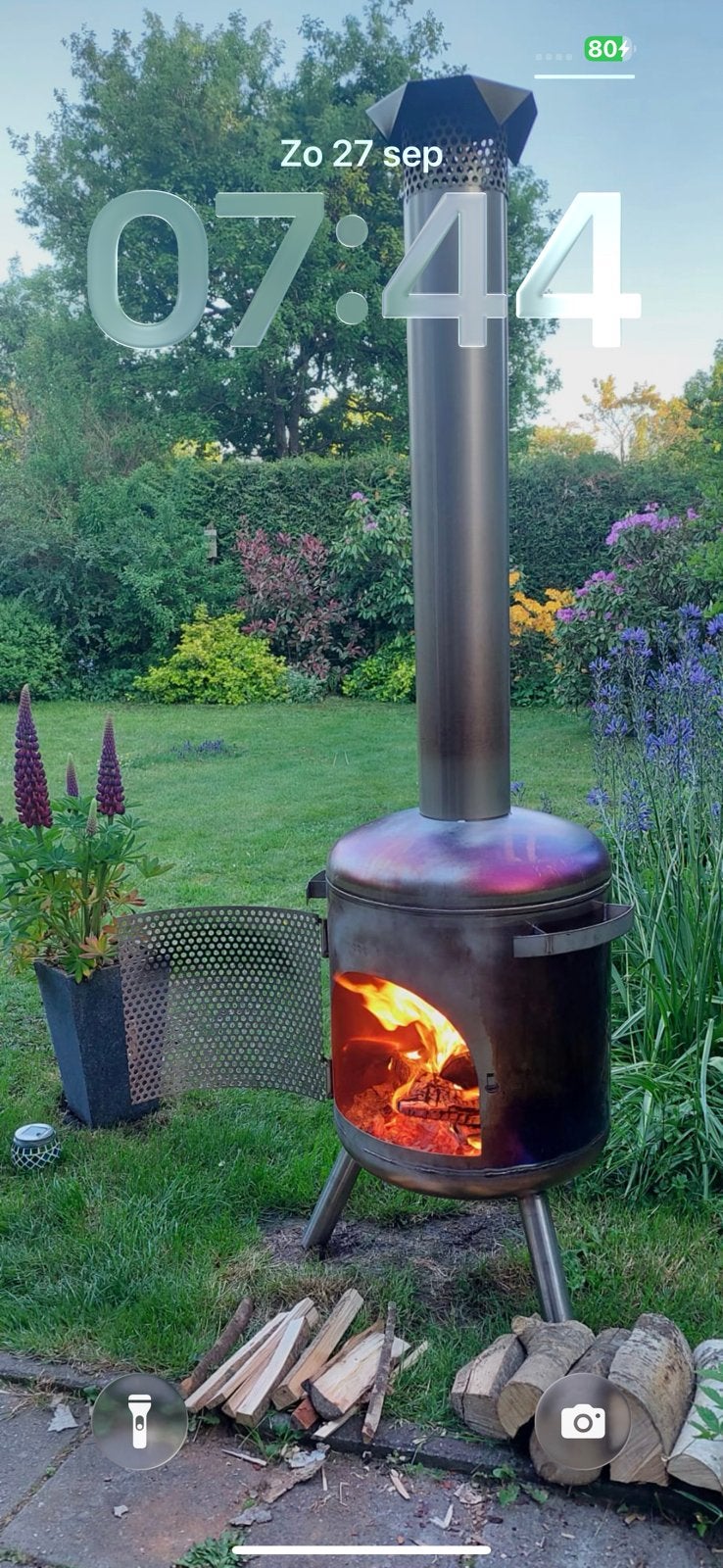 Rvs Tuinkachels  houtkachel buitenkachel terraskachel, Tuin en Terras, Ophalen of Verzenden, Nieuw