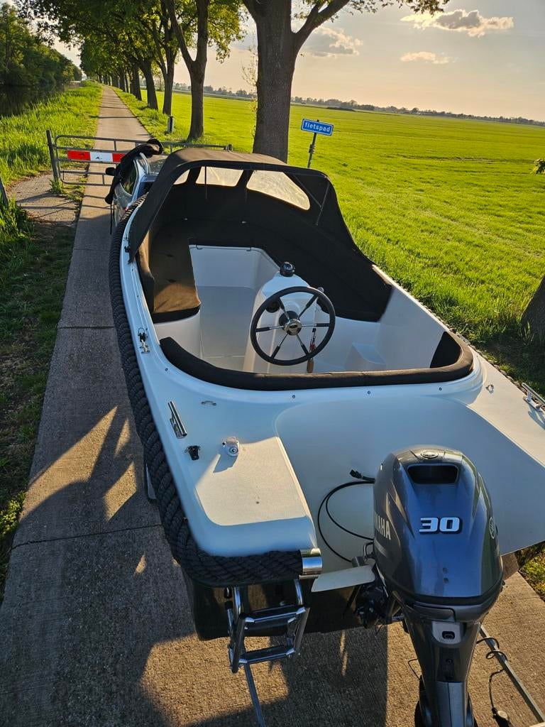 ADMIRAL 525 met 30pk YAMAHA 4takt EFI + Trailer, Watersport en Boten, Sloepen, Ophalen, Admiral, Benzine, Trailer