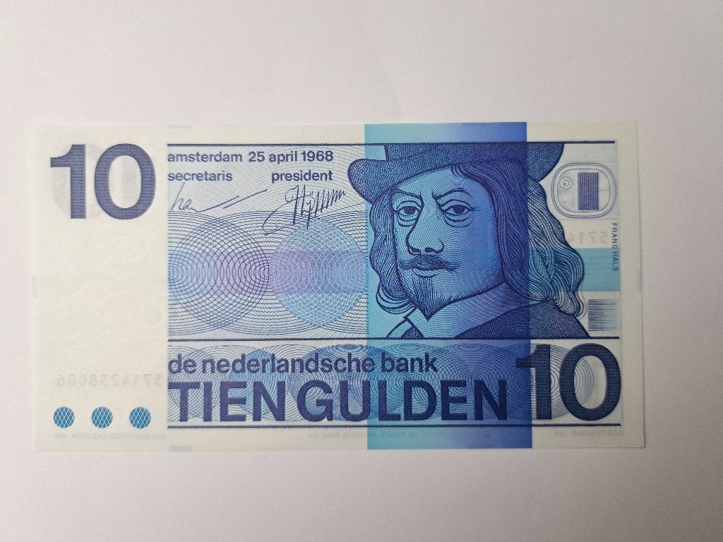 10 gulden biljet 1968 Frans Hals, Verzenden, 10 gulden, Los biljet