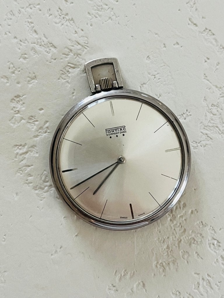Vintage Pontiac zakhorloge, Overige merken, Zakhorloge, Staal, 1930 tot 1960