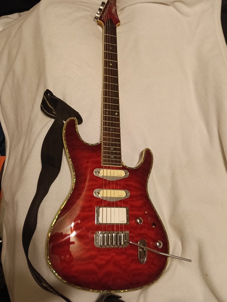Ibanez sa 360 qm emg pickups, Ophalen, Gebruikt, Solid body, Ibanez