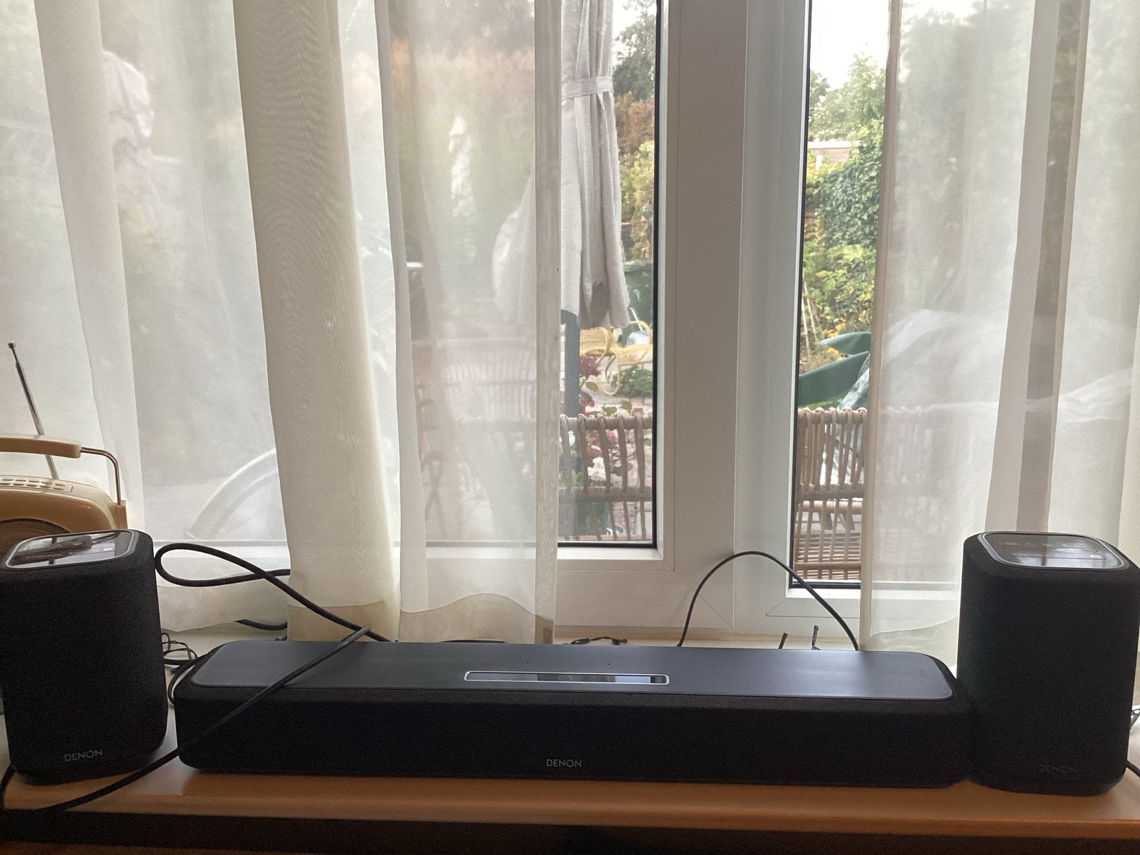 Denon Home Sound Bar 550 met 2 Denon Home 150 speakers, Ophalen, Bluetooth, Zo goed als nieuw