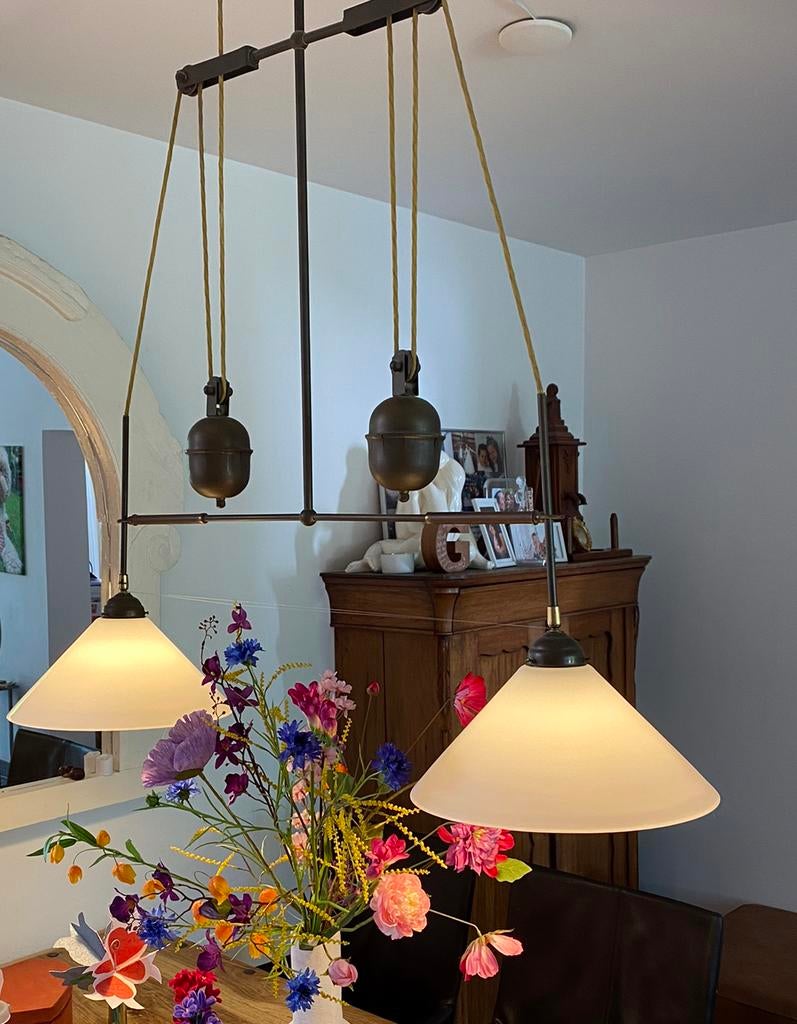 Hanglamp nostalgisch / antiek, Huis en Inrichting, Lampen | Hanglampen, Ophalen of Verzenden, Minder dan 50 cm