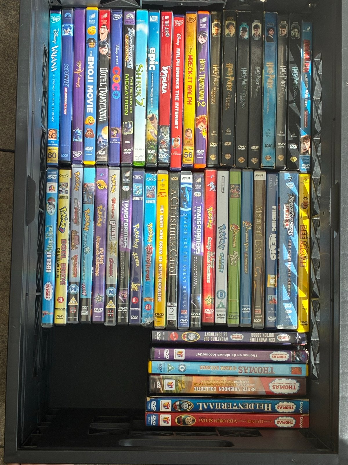 Grote collectie diverse kinderfilms en tv-series op DVD, Gebruikt, Animatie, Alle leeftijden, Nederlands