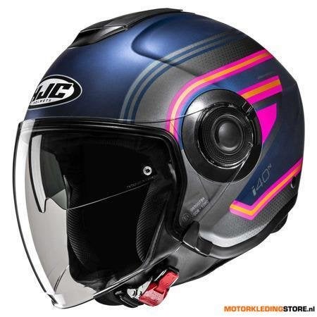 HJC i40N Linia Jethelm, Roze-Blauw, Ophalen of Verzenden, Nieuw met kaartje