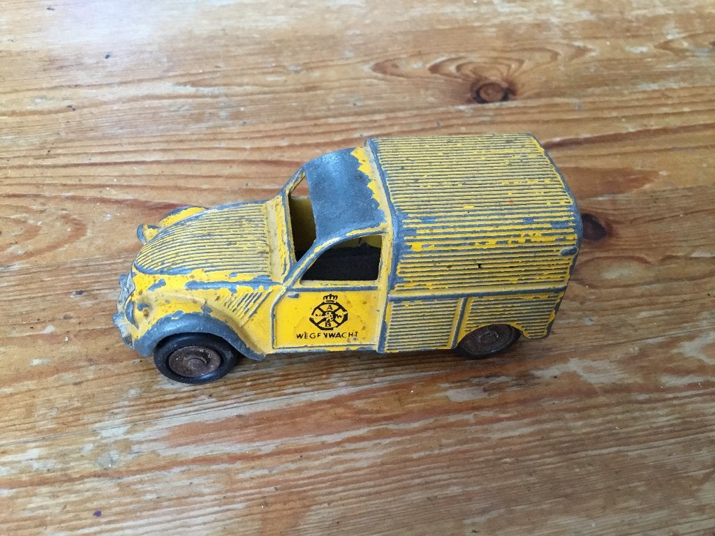 Dinky Toys France - Citroën 2CV ANWB Wegenwacht NL, Ophalen of Verzenden, Gebruikt, Auto, Dinky Toys
