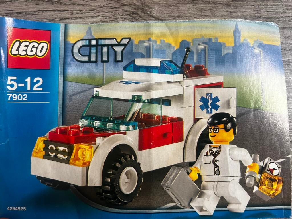 Lego city doktersauto 7902, Ophalen of Verzenden, Zo goed als nieuw