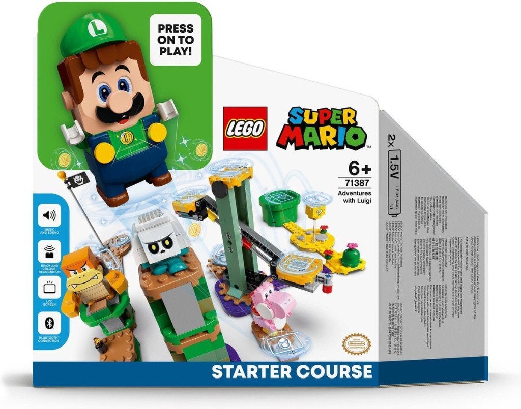 LEGO 71387 - Super Mario Avonturen met Luigi startset, Overige thema's, Lego, Ophalen of Verzenden, Zo goed als nieuw