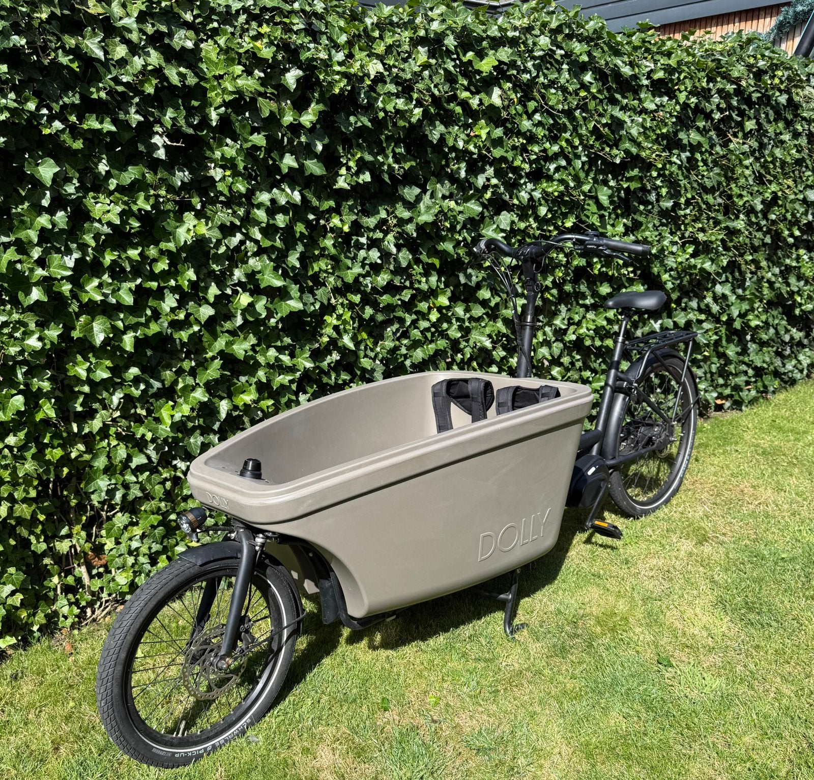 Zeer nette elektrische Dolly bakfiets, Fietsen en Brommers, Fietsen | Bakfietsen, Gebruikt, Huif, 2 kinderen, Ophalen