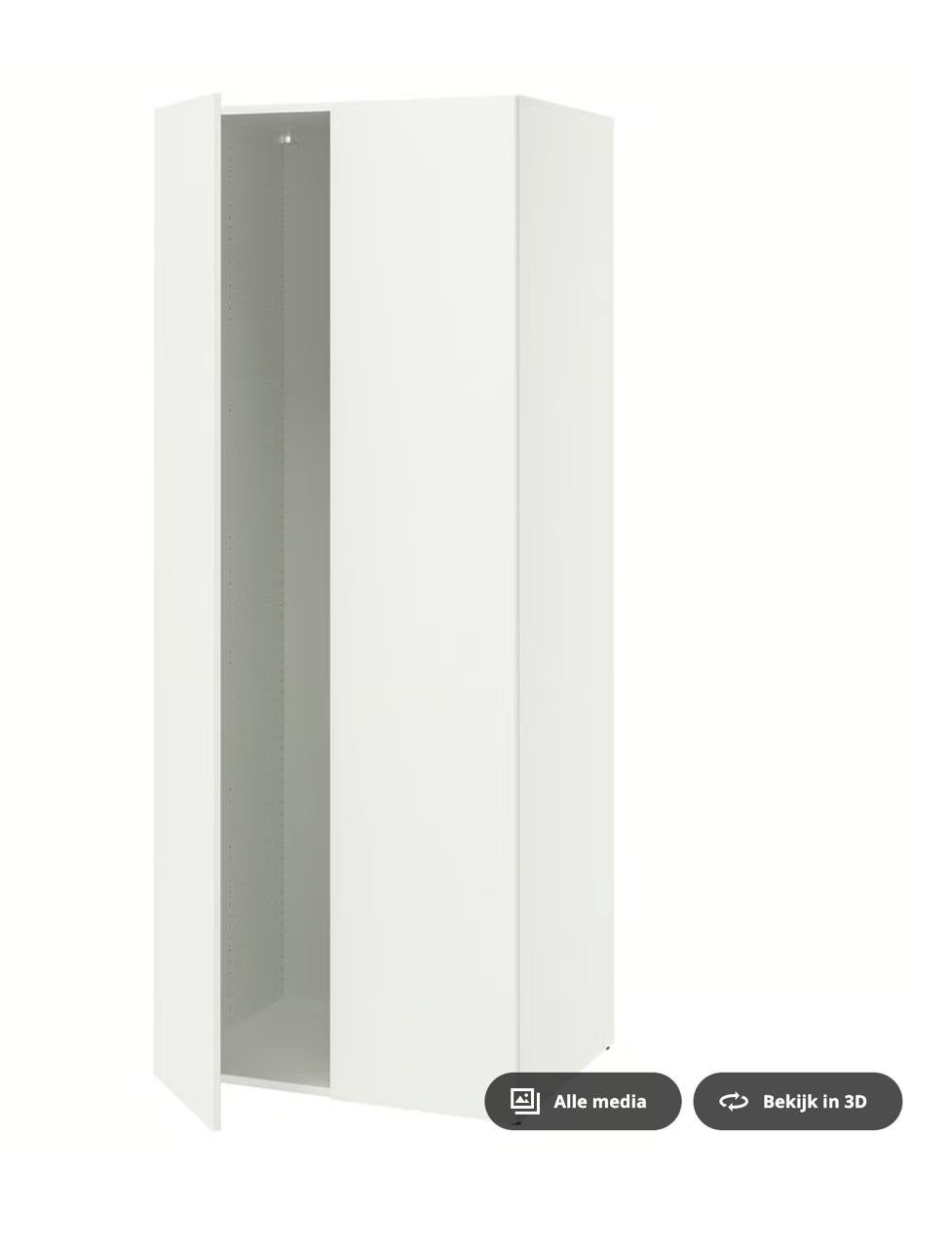 Ikea Lastare kast met twee roedes 80x62x200, Ophalen, Zo goed als nieuw