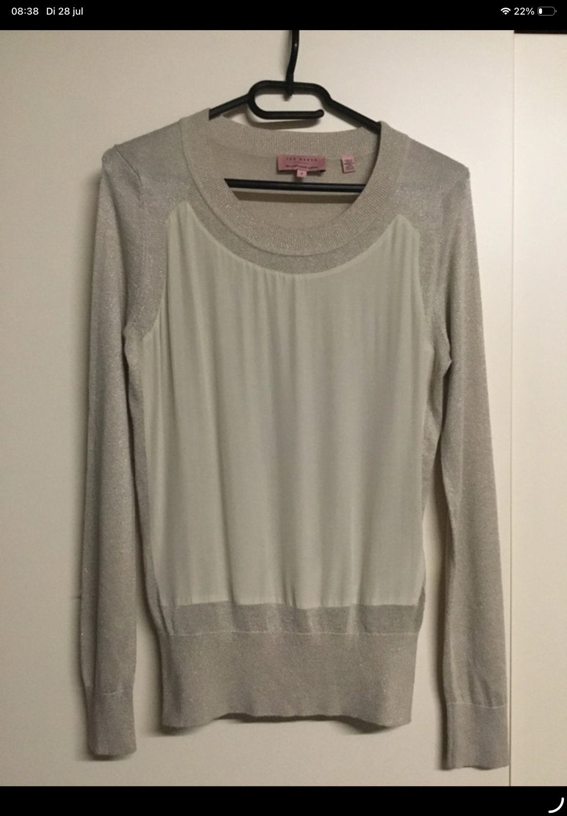 Ted Baker licht truitje maat 2 (36), Ophalen of Verzenden, Zo goed als nieuw, Maat 36 (S), Beige