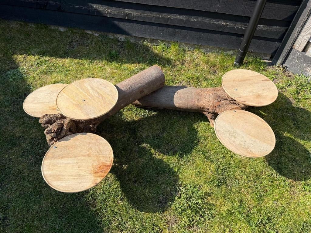 Unieke boomstam etagère - perfect voor bruiloft of feesten, Ophalen, Zo goed als nieuw, Versiering, Geboorte of Huwelijk