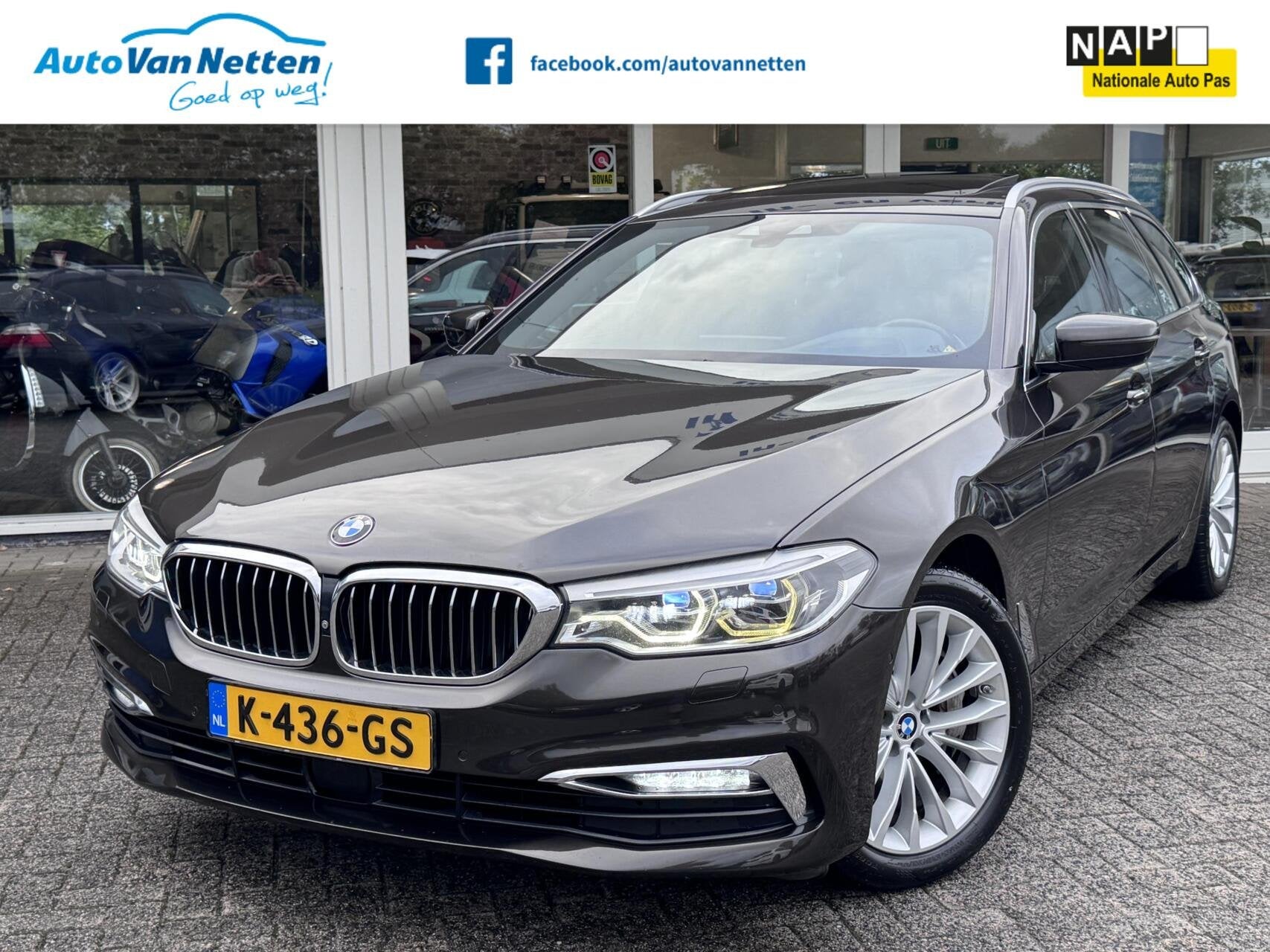 BMW 5-serie Touring 540i 6 cilinder 340pk xDrive High Execut, Automaat, Dealer onderhouden, Gebruikt, Euro 6