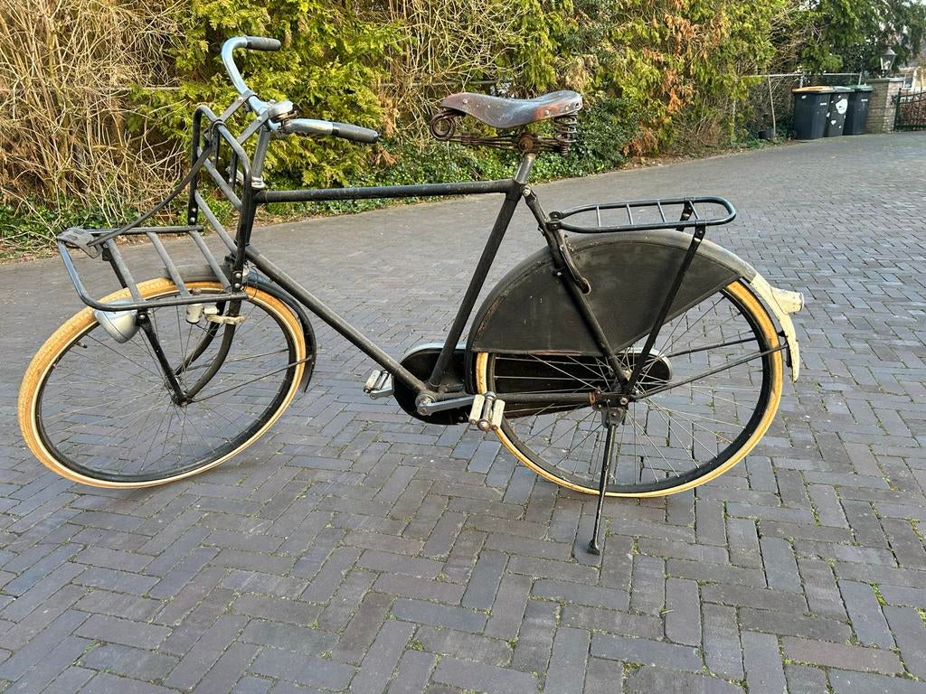 Vintage Zwarte Opa Fiets Gazelle., 55 tot 59 cm, Ophalen, Jaren '50