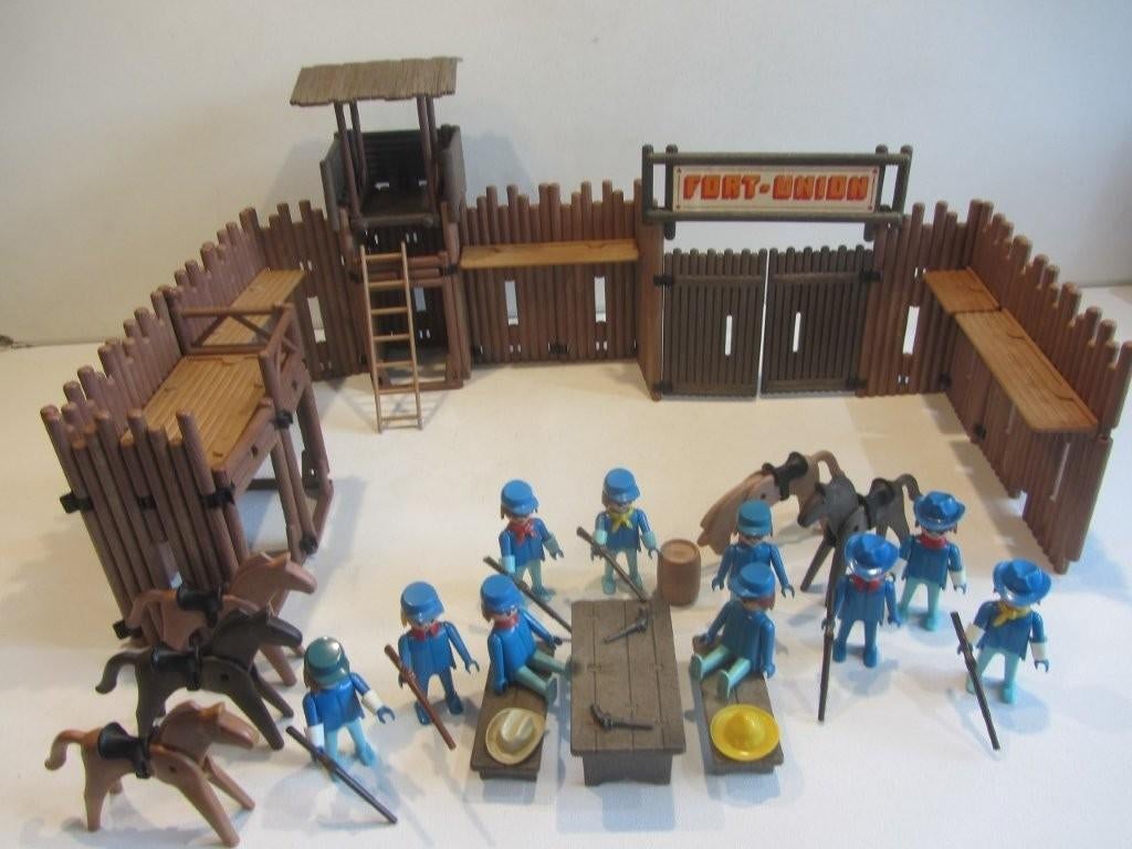 Playmobil Vintage Western Fort Union – 3420  niet compleet, Ophalen of Verzenden, Gebruikt, Los playmobil