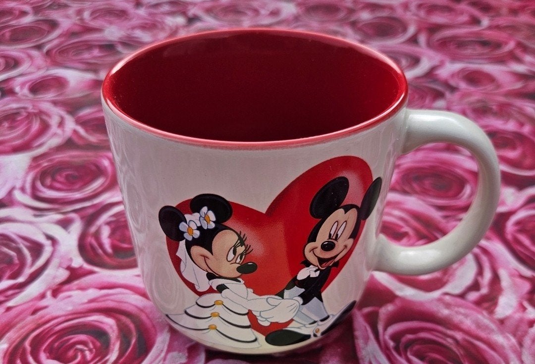 Mickey mouse en minnie mouse bekker, Ophalen of Verzenden, Mickey Mouse, Beeldje of Figuurtje