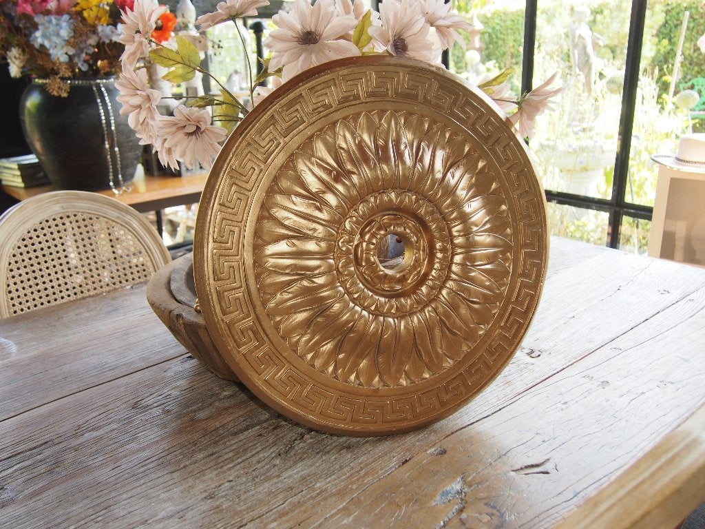 Gipsen Plafond Rozet/Ornament - Goudkleurig - 45 cm, Ophalen