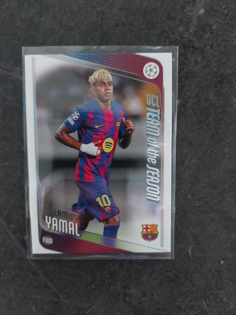 Lamine Yamal Rookie FC Barcelona Topps, Ophalen of Verzenden, Zo goed als nieuw, Plaatje