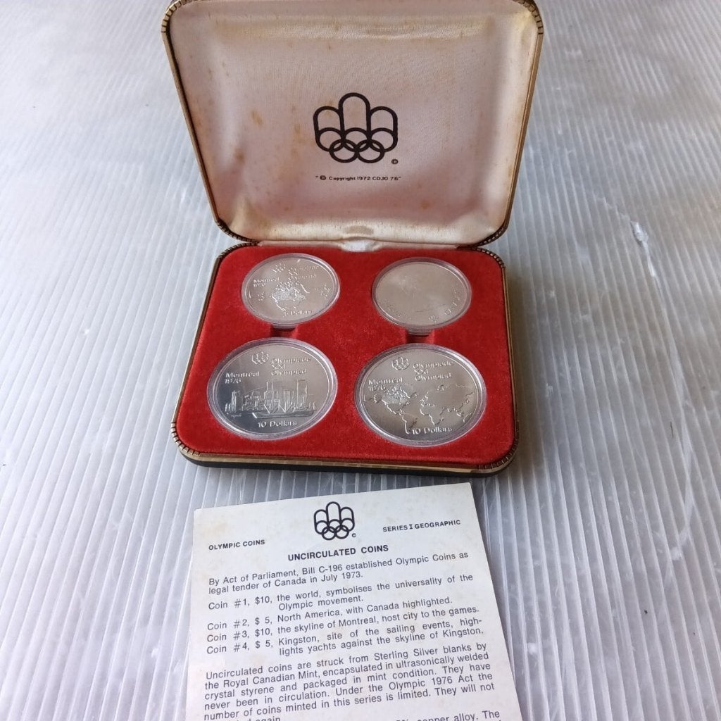 Canada 1976 Olympische zilveren munten set, Postzegels en Munten, Ophalen of Verzenden, Noord-Amerika, Setje, Zilver