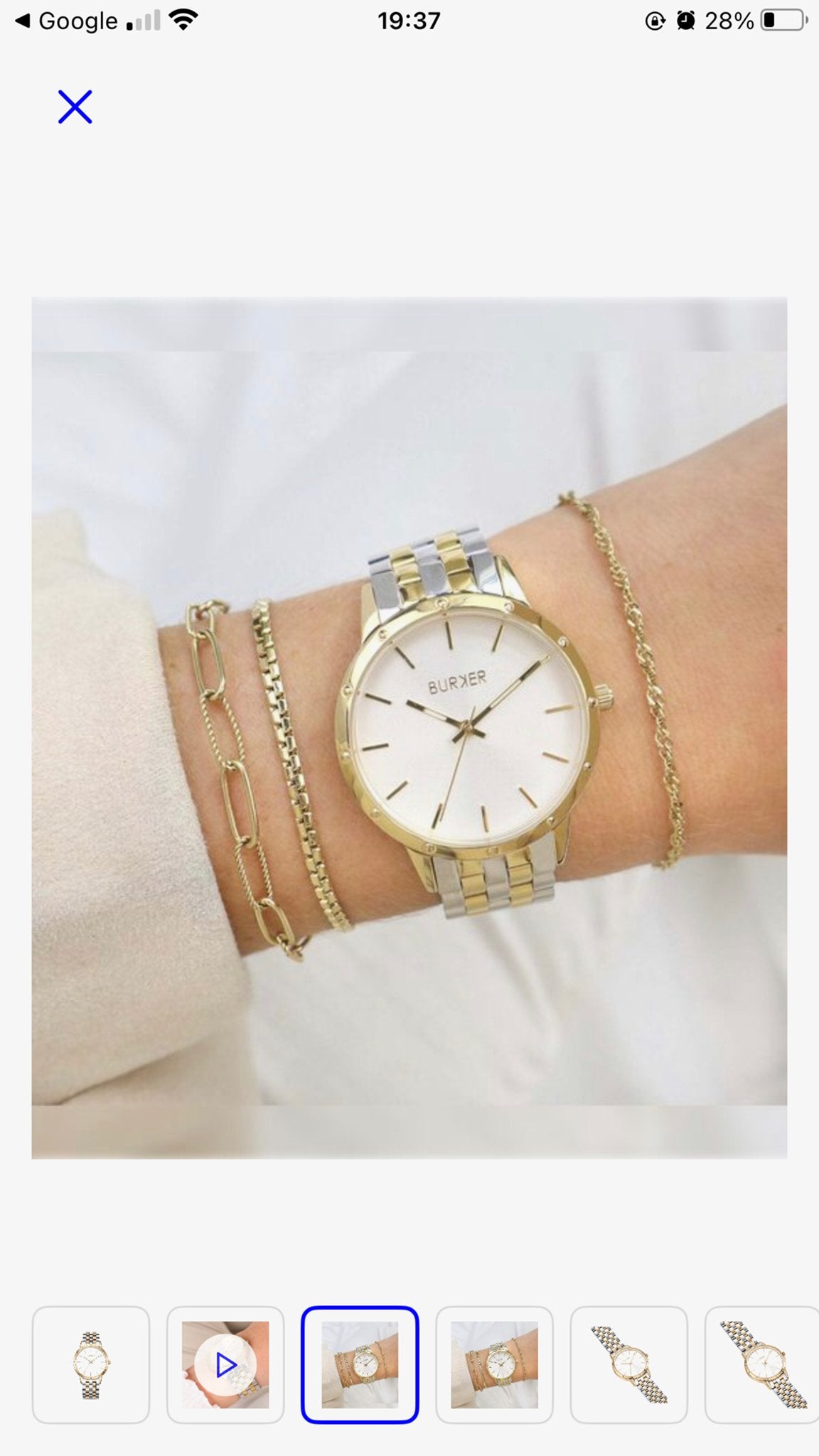 Burker Mary Gold Dames Horloge - Elegant en Stijlvol, Overige merken, Polshorloge, Overige materialen, Nieuw
