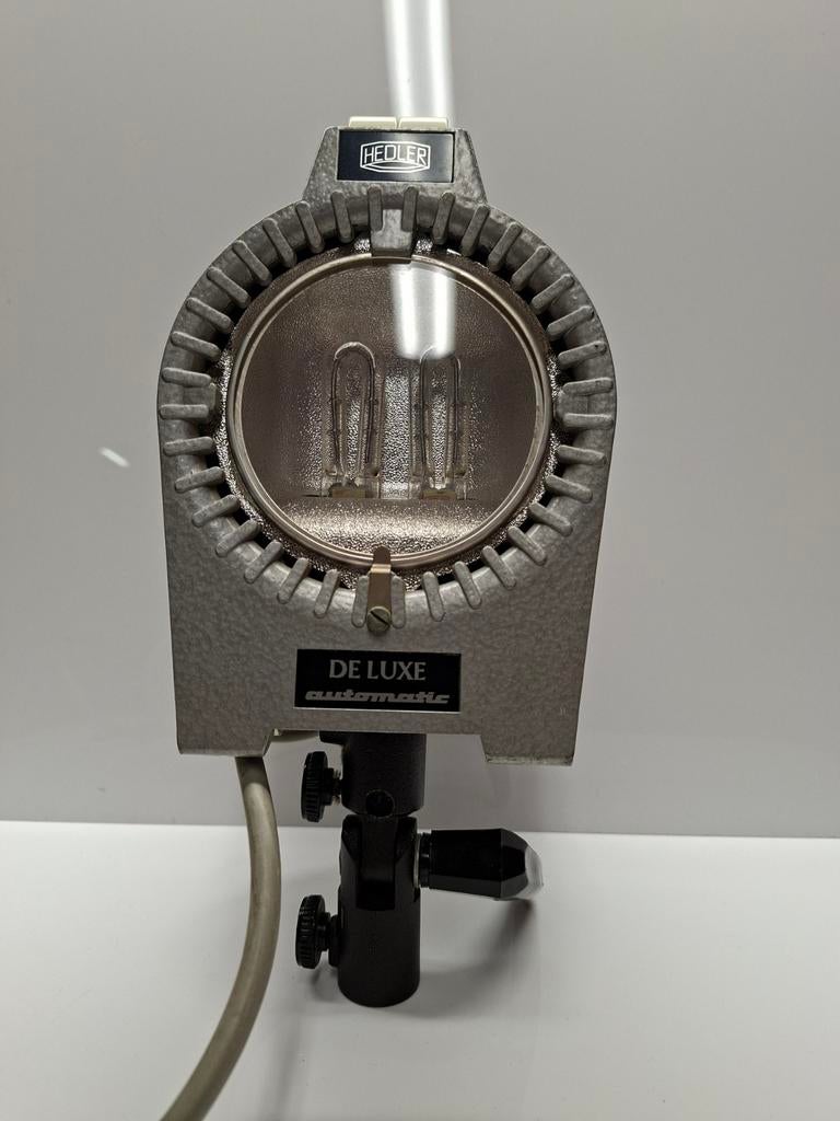 Hedler De Luxe Automatic Fotostudio Lamp, Ophalen of Verzenden, Gebruikt, Lamp of Flitsset