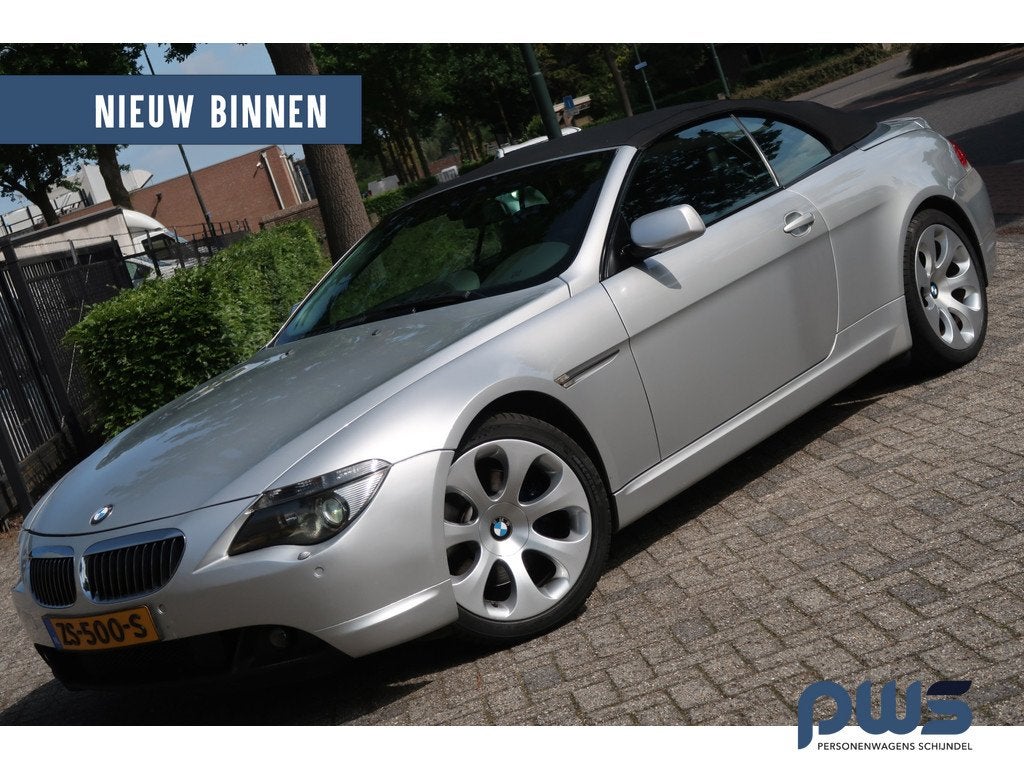 BMW 6 Serie Cabrio 645Ci S Full Option / Youngtimer / 8 cil, Auto's, BMW, Bedrijf, Te koop, 6-Serie, ABS, Airbags, Airconditioning