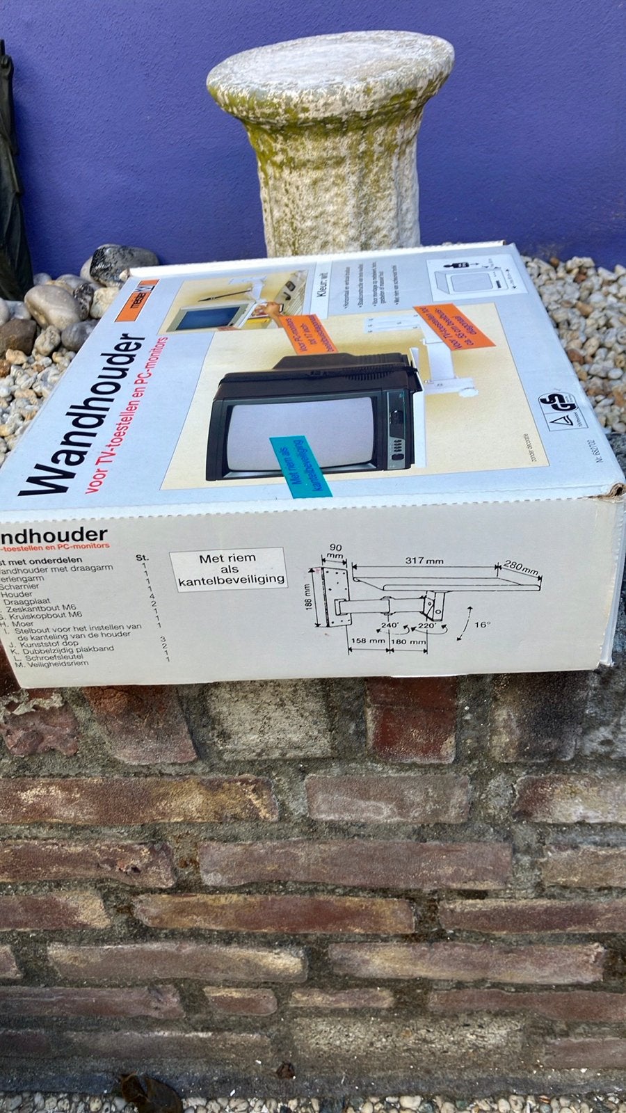 Meister Wandhouder voor TV-toestellen en PC-monitors, Ophalen, Nieuw