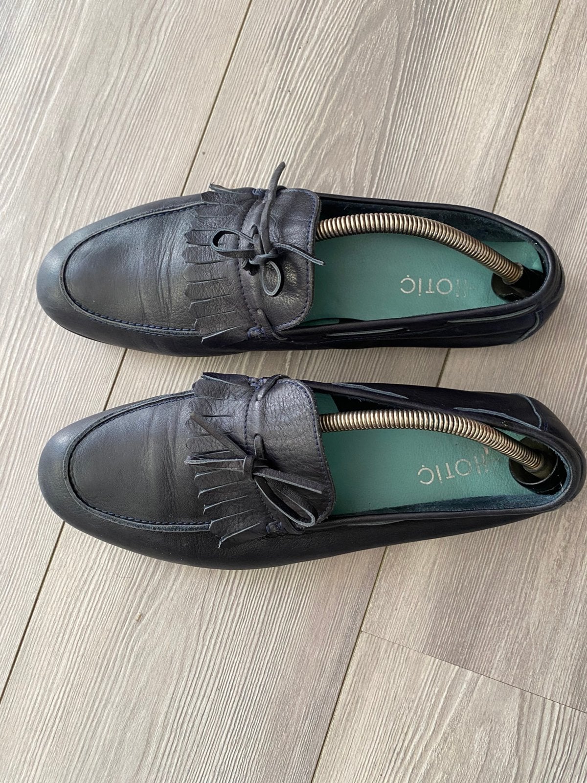 HOTIC leren loafers maat 43, Kleding | Heren, Schoenen, Loafers, Blauw, Ophalen of Verzenden, Zo goed als nieuw