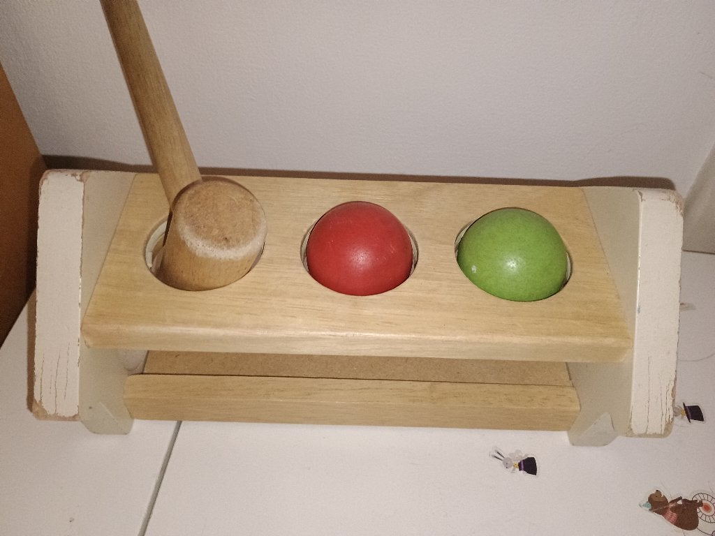 Houten speelgoed met hamer, Ophalen of Verzenden