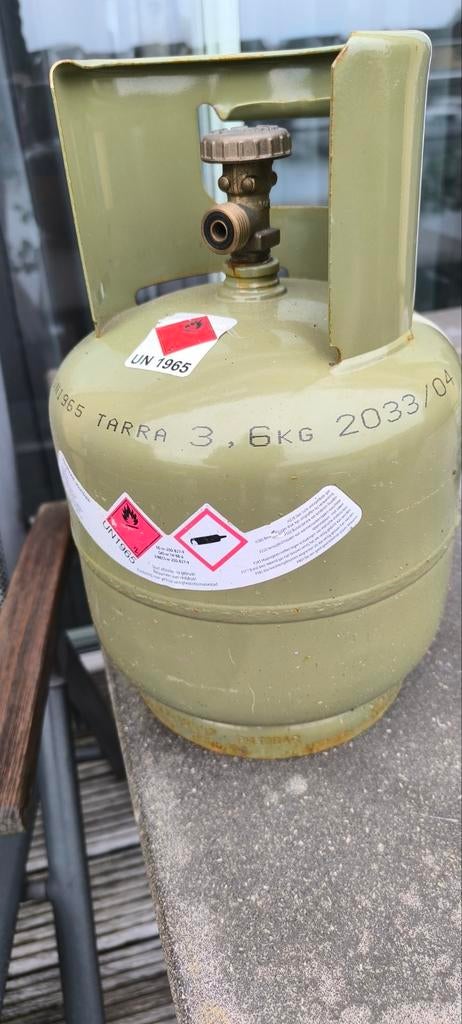 Handzaam gasflesje 3,6 kg, Ophalen of Verzenden