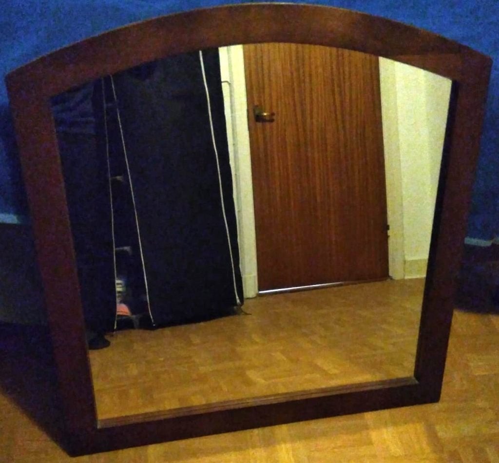 Badkamerspiegel, Huis en Inrichting, Woonaccessoires | Spiegels, Ophalen, Zo goed als nieuw, 75 tot 100 cm, Minder dan 100 cm