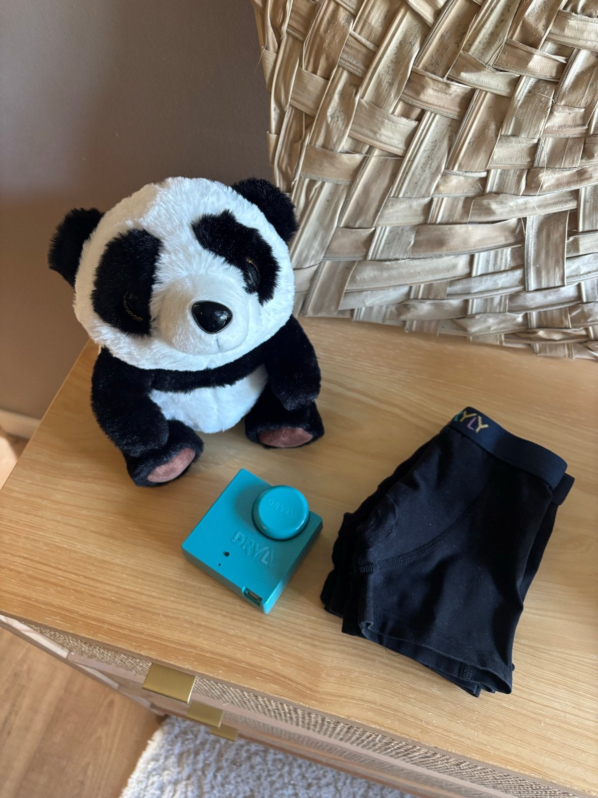 Dryly Plaswekker Hero Panda - met 3 boxers en pandaknuffel, Kinderen en Baby's, Ophalen of Verzenden, Zo goed als nieuw