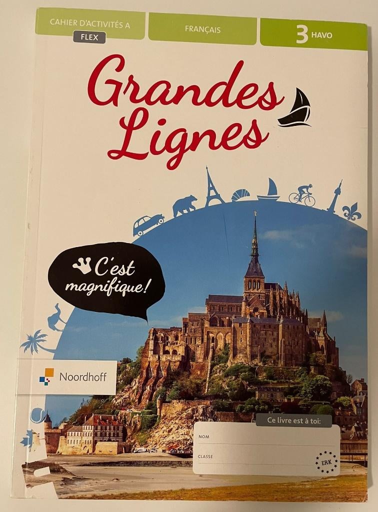 Grandes Lignes Cahier D'activites A 3 HAVO Frans, Boeken, Frans, Noordhoff, Ophalen of Verzenden, HAVO