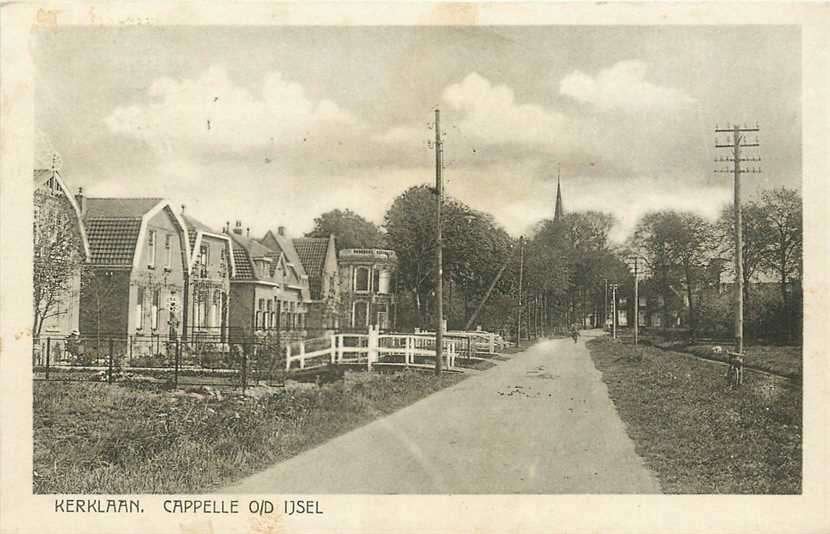 380-856-003 Capelle aan den IJssel Kerklaan, Verzamelen, Ansichtkaarten | Nederland, Verzenden, Voor 1920, Zuid-Holland