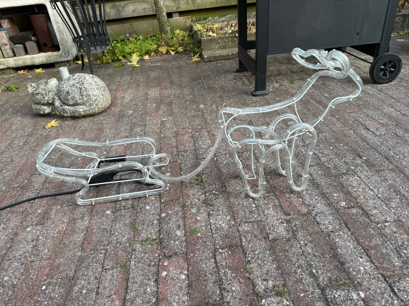Kerstverlichting rendier met slee, Diversen, Ophalen