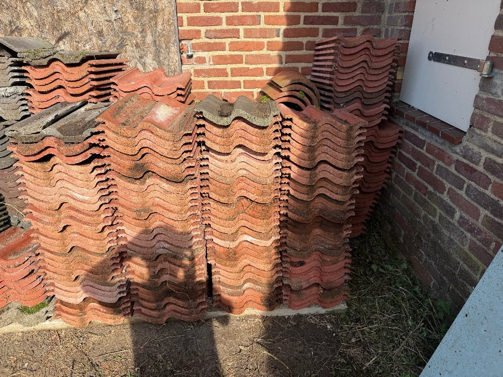 dakpannen Frankfurter en Lafarge, Ophalen, Gebruikt, Steen of Klei, 15 m² of meer