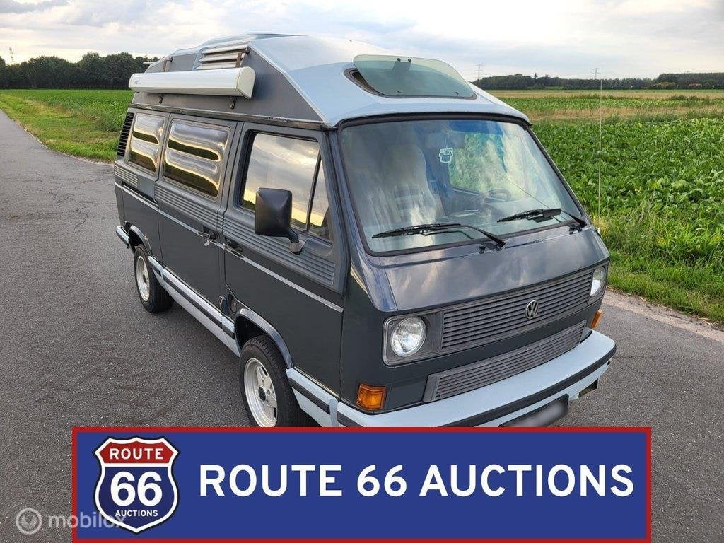 Volkswagen T3 Dehler Camper | 1985 | Route 66 Auctions, Auto's, Overige carrosserieën, Volkswagen, Zwart, Bedrijf