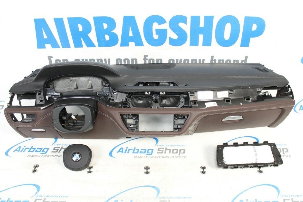 Airbag set Dashboard M leer bruin HUD BMW 7 G11 G12 2015-..., Auto-onderdelen, Gebruikt, Ophalen of Verzenden