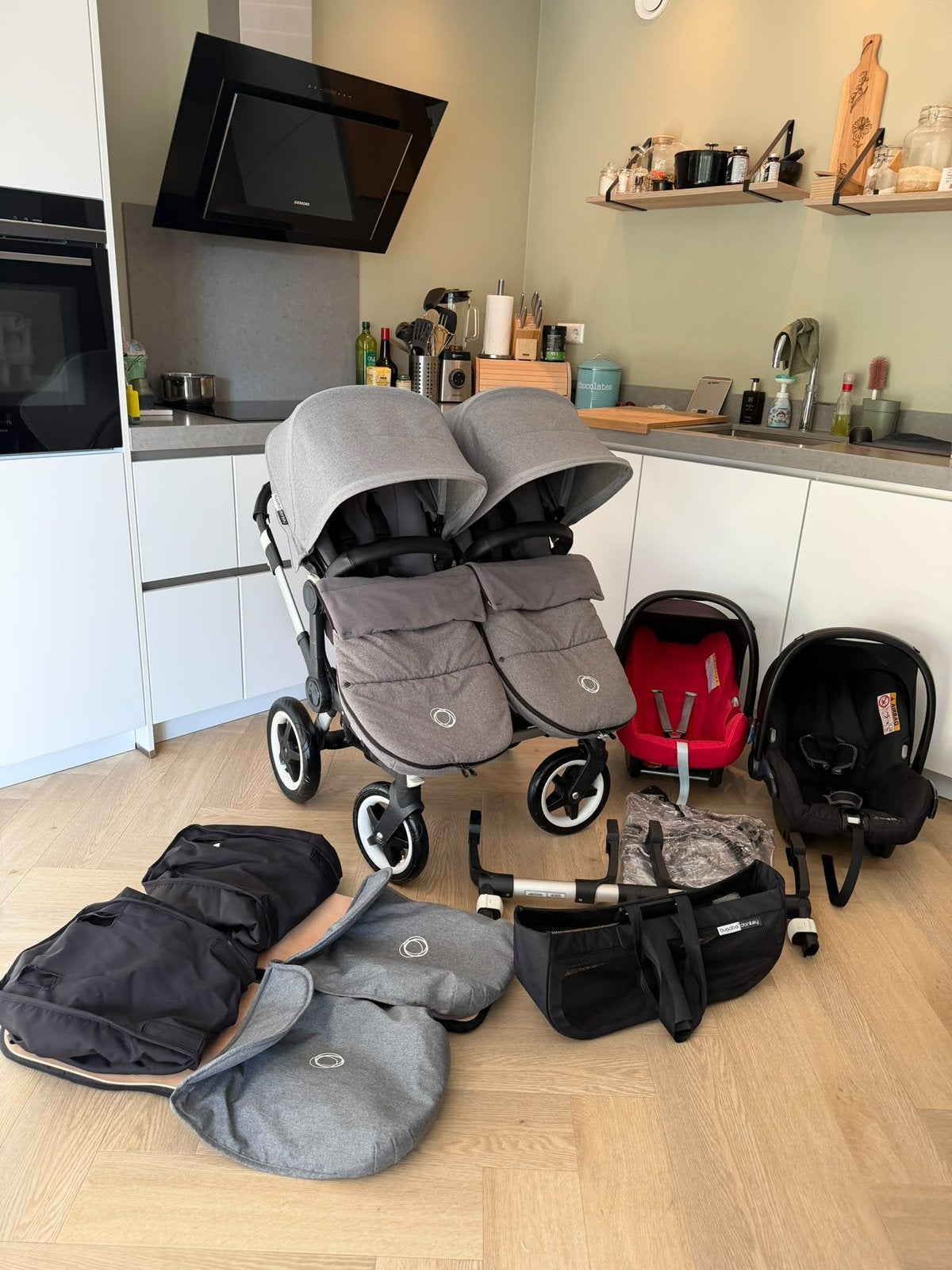 Complete Bugaboo Donkey (tweeling) Kinderwagen, Ophalen, Gebruikt, Bugaboo