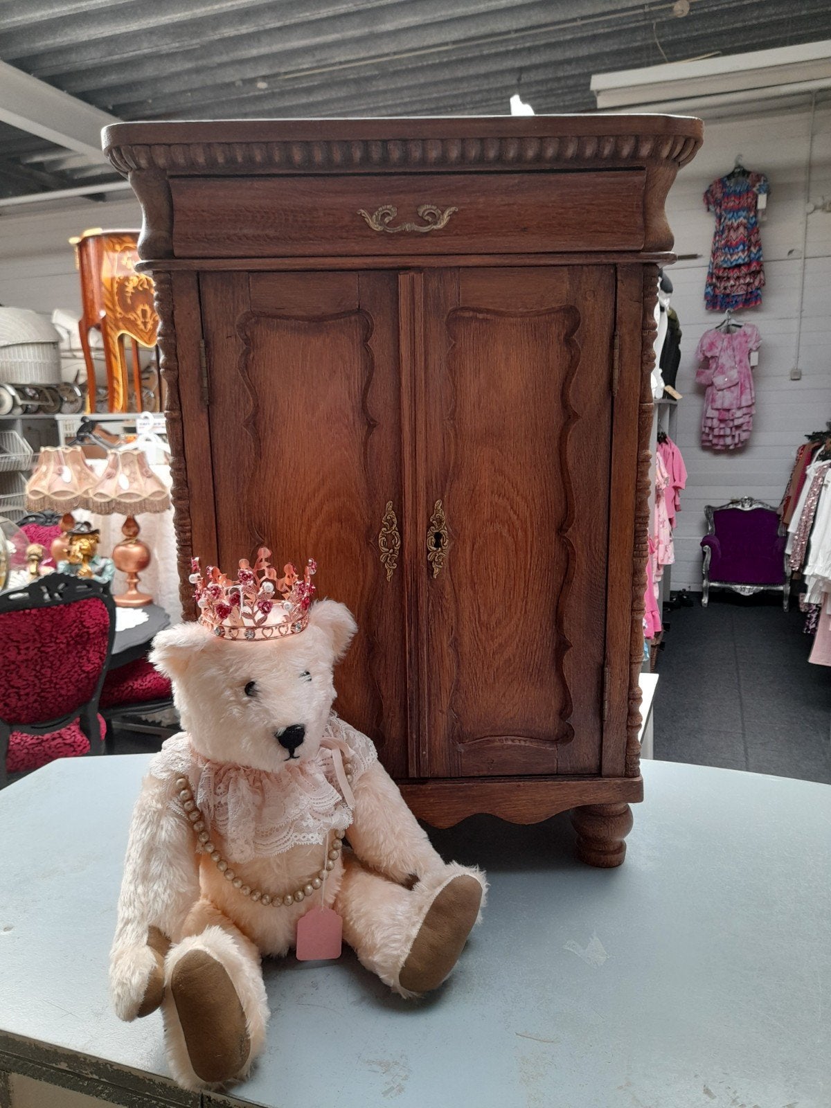 Antieke biedermeijer kleine kast, Ophalen of Verzenden
