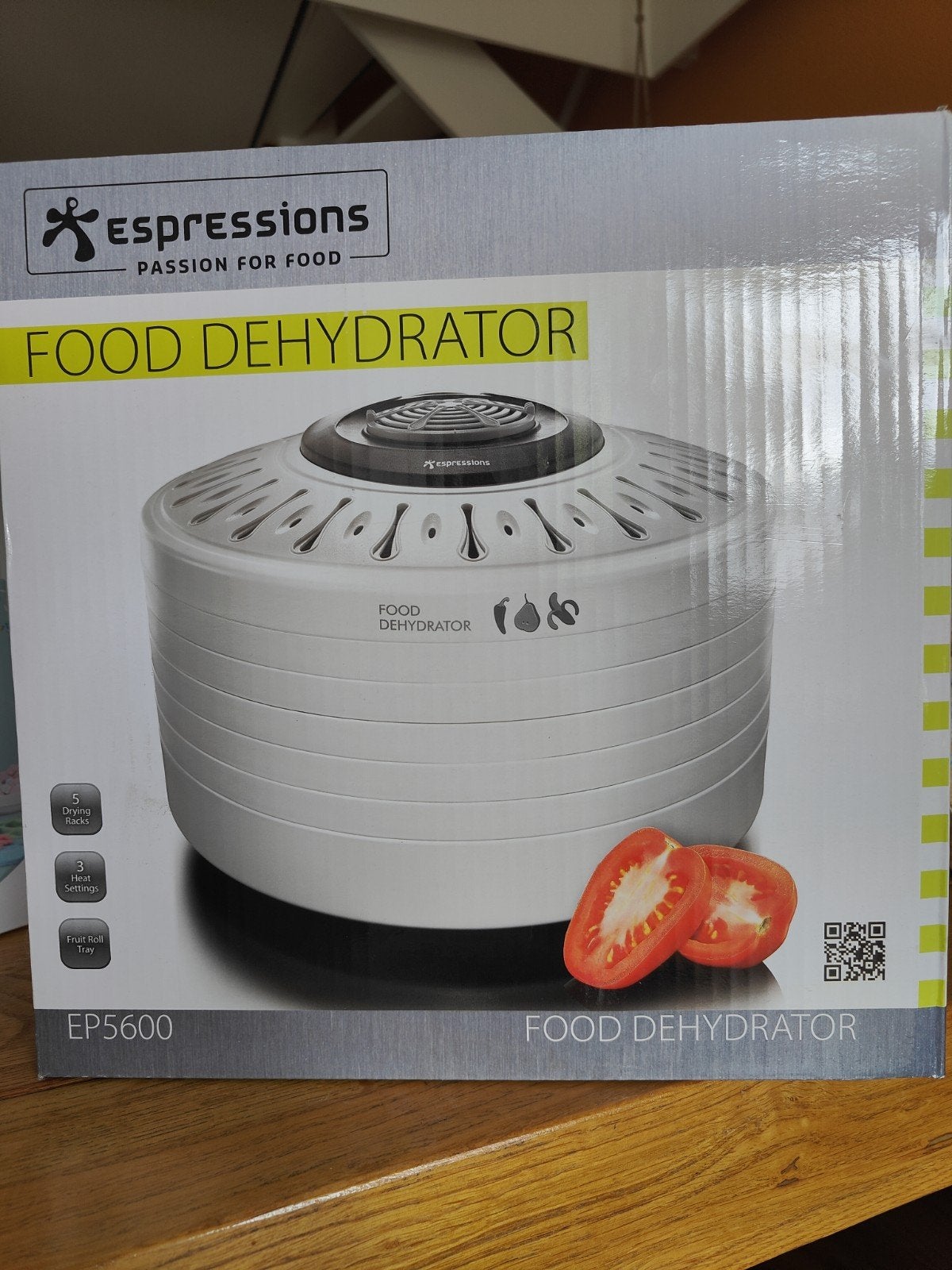 Espressions Food Dehydrator EP5600 - Nieuw in doos, Witgoed en Apparatuur, Ophalen of Verzenden, Nieuw
