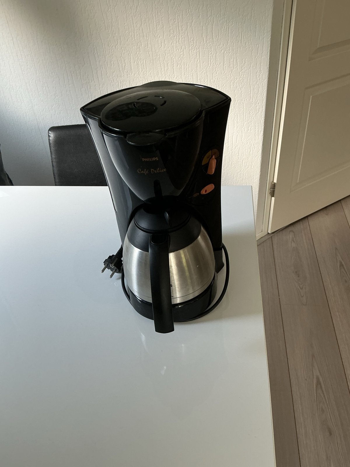Philips Cafe Delice Koffiezetapparaat met Thermoskan, Witgoed en Apparatuur, Koffiezetapparaten, Ophalen, Gebruikt, 10 kopjes of meer