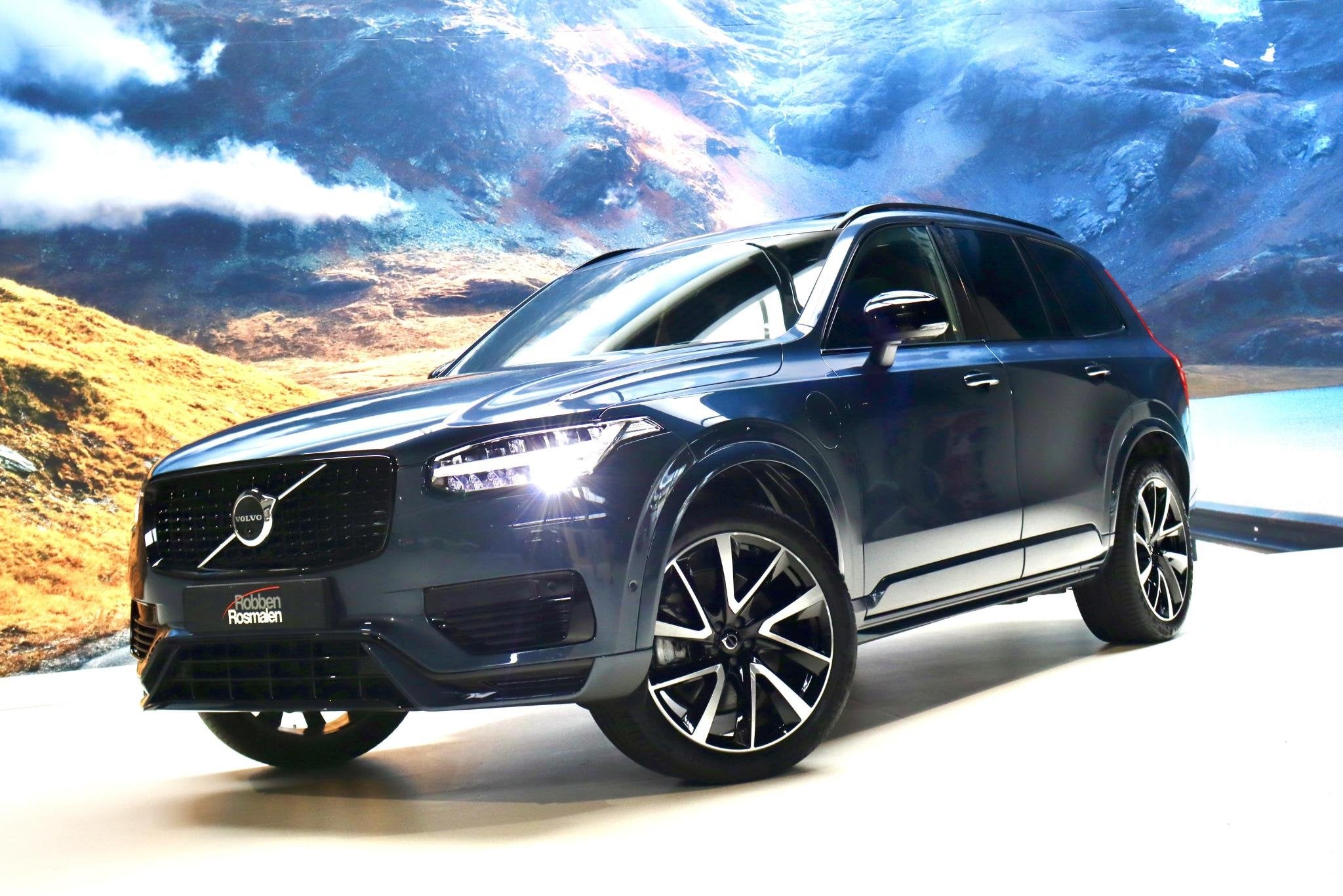 Volvo XC90 2.0 T8 Recharge AWD Ultimate|Hud|Alcantare, Gebruikt, 4 cilinders, 1969 cc, Blauw