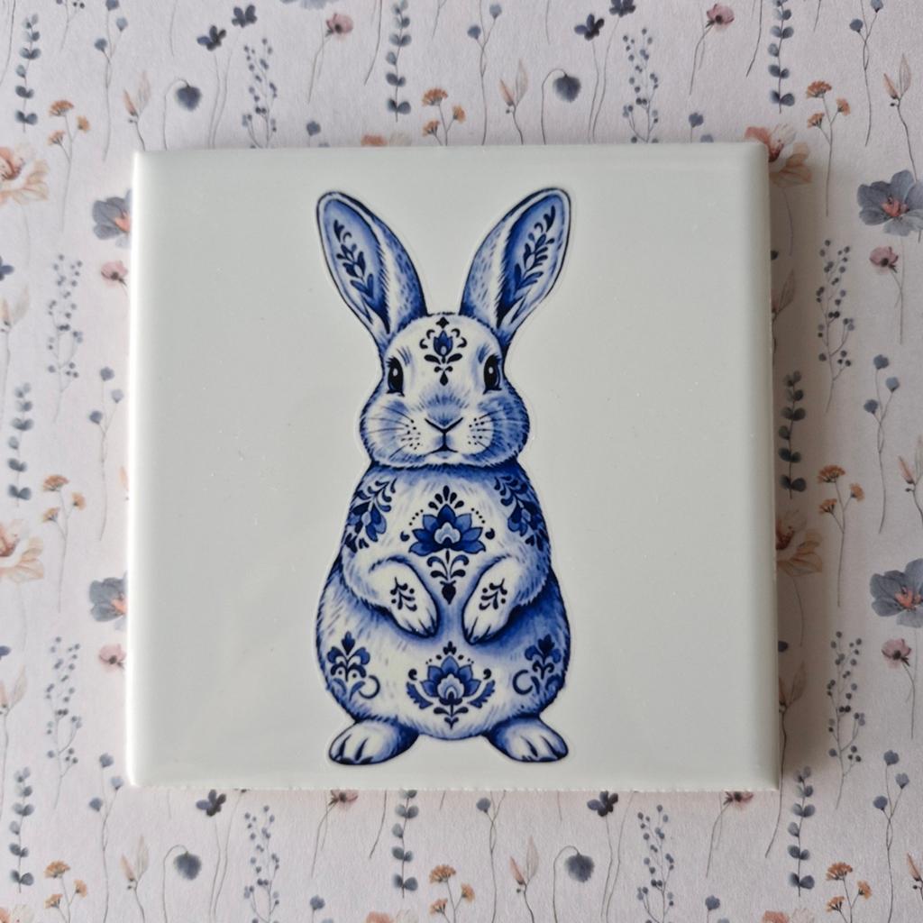 Delftsblauw decoratief tegeltje, Ophalen of Verzenden