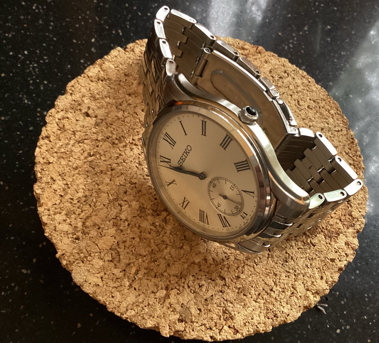 Seiko horloge SKR047P1 39mm, Sieraden, Tassen en Uiterlijk, Horloges | Antiek, Seiko, Staal, Met bandje, Polshorloge